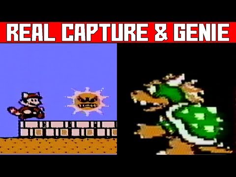 (NES Super Mario Bros 3 Real Capture)Hit Anywhere - Game Genie Codes (SMB3/Super Mario Brothers 3)