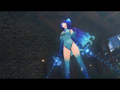 Brighid Appears... in a Swimsuit (Japanese) | Xenoblade Chronicles 2 Cutscene Nintendo Switch