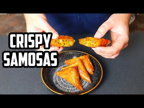 Crispiest Vegetable Samosas -  Quick and Easy - Amazing recipe with Filo Pastry