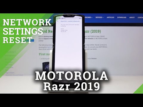How to Reset Network in MOTOROLA Razr 2019 – Reset Wi-Fi & Bluetooth
