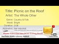 New Free Music 2018 Picnic On The Roof The Whole Other Country Folk Bright YouTube Audio Library