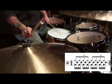 Accenting Blast Beats  (With Notation) - Free Drum Lesson