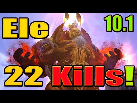 22 Kills With No Gear Elemental shaman Battleground 10.1 Dragonflight World of Warcraft PvP