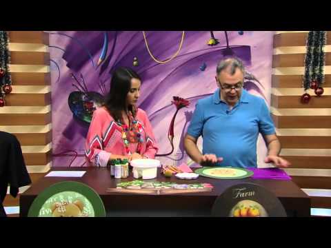 Mulher.com - 04/12/2015 -   Pintura de ursa em sousplat - Luiz Poletti PT2