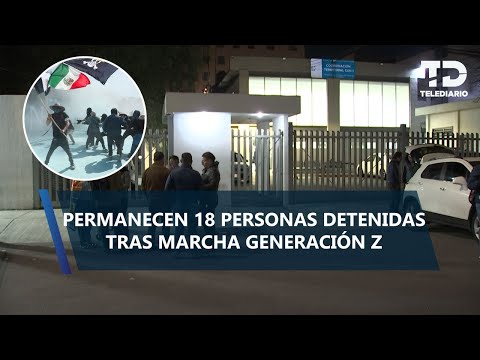 Detenidos en marcha Generación Z son investigados por tentativa de homicidio y otros delitos