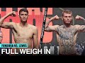 SEBASTIAN FUNDORA VS. DANIEL LEWIS | FULL WEIGH IN | WILDER FURY 2