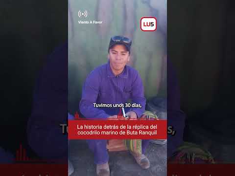 La historia detrás de la réplica del cocodrilo marino de Buta Ranquil