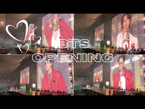 BTS Permission to Dance On Stage Las Vegas Full Opening Ment Speech Day 1 / April 8 22 HD 4k  FANCAM