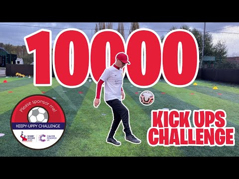 10,000 Kick ups Challenge! | Part One - YouTube