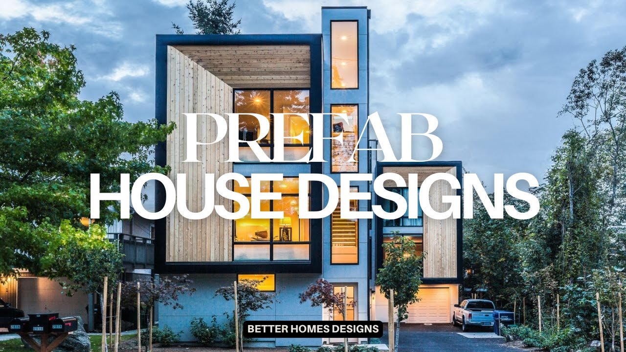 BEST! PREFAB HOUSE DESIGN IDEAS | AFFORDABLE MODERN MANUFACTURED PREFABRICATED MODULAR HOMES IDEAS