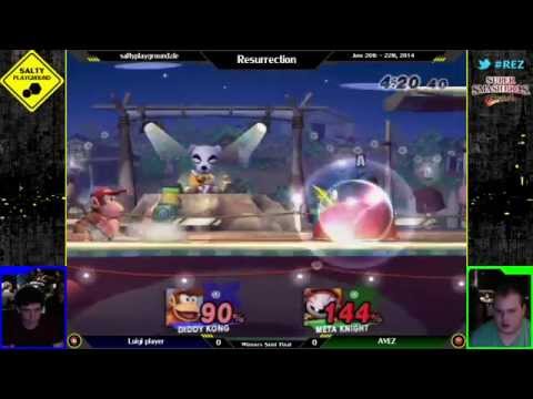Resurrection - Luigi player (Diddy) vs AVEZ (MK) - SSBB Winners Semi Final