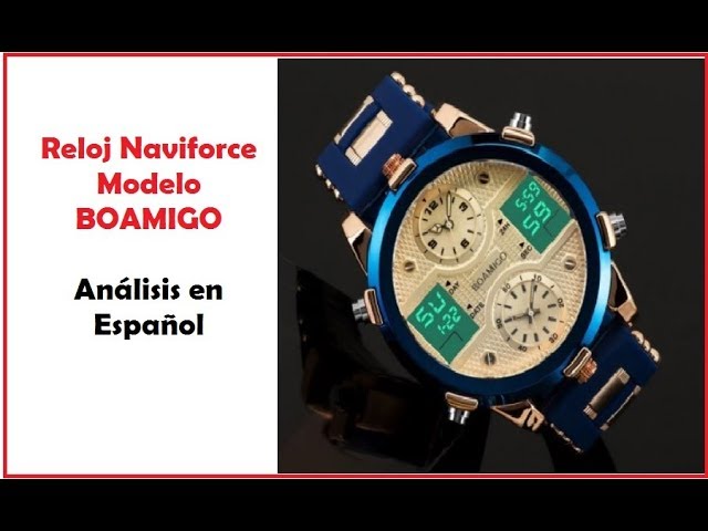 Vídeo relacionado con Naviforce Reloj de Cuarzo para Caballero con indicador automático de Fecha y Semana, Reloj de Pulsera analógico