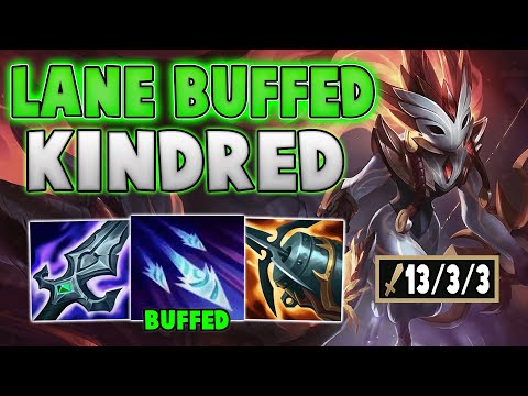 These Kindred Buffs Just Made Them a Hidden Op Laner! 11.9 Kindred Buffs! - League Of Legends