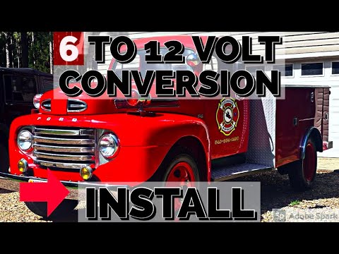 12 Volt Conversion Kit Installation Ford 1951 truck