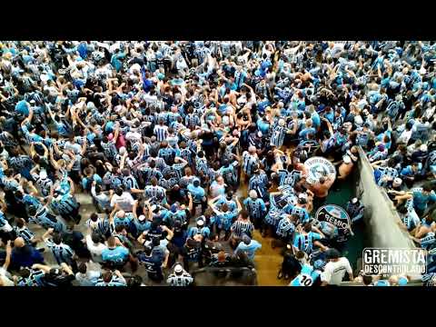 Recebimento do time do Grêmio - RECOPA 2018