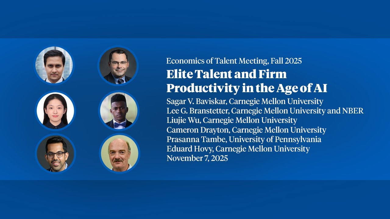 2025, Economics of Talent Meeting, Sagar V. Baviskar, "Elite Talent and Firm Productivity in the...