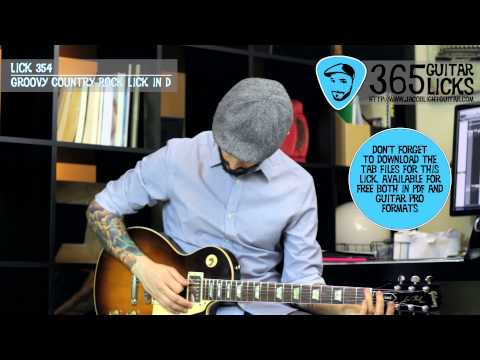 Lick 354/365 - Groovy Country Rock Lick in D | 365 Guitar Licks Project
