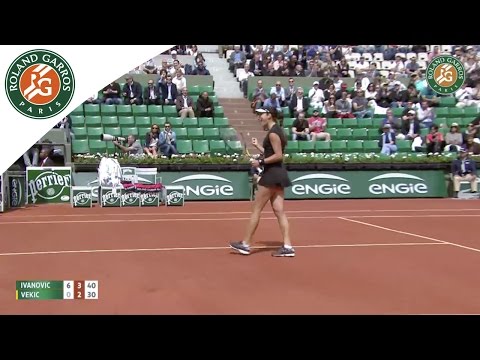 A. Ivanovic v. D.Vekic 2015 French Open Women's Highlights / R32