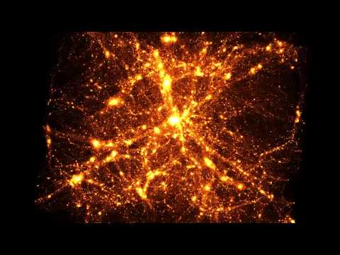 Dark matter simulation fly-through