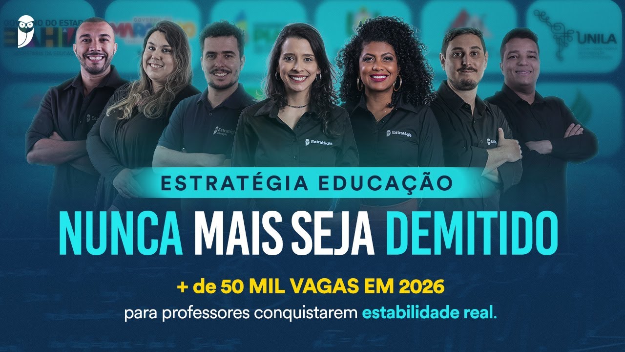 Nunca Mais Seja Demitido: + 50 mil  vagas em 2026 para professores conquistarem estabilidade real