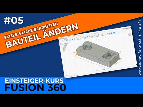 #05 Fusion360 Introduction: Modifying Parametric Components | Editing Sketches & Dimensions