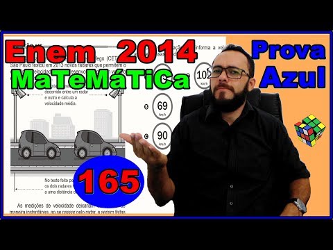 Enem 2014 - Questão 165 - Prova azul de Matemática (Razão - velocidade média)