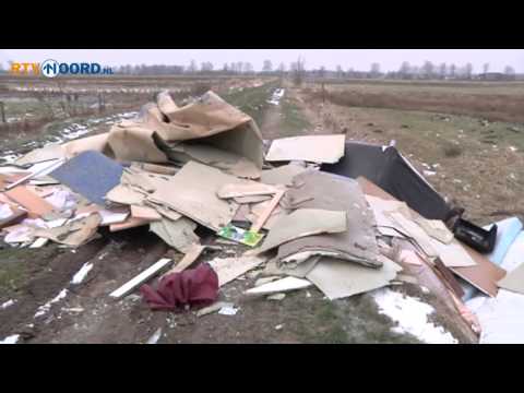 Afval gedumpt in Boerakker - RTV Noord