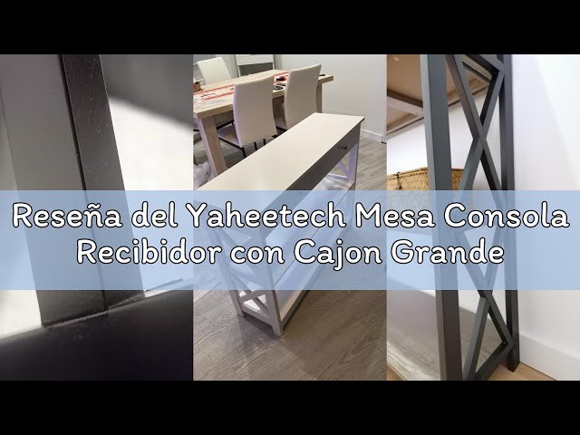 Vídeo relacionado con Yaheetech Mesa Consola Recibidor Mesa de Entrada de 3 Niveles para Salón Mesa Auxiliar de Estilo Industrial, Marrón Rústico 100x29.5x81 cm