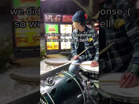 I brought drums to a drive thru 😂 #memes #drums #onemanband