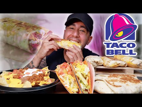 TACO BELL MUKBANG | NEW GRILLED CHEESE BEEF BURRITO +...