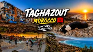 Taghazout Morocco skatepark for Sunset blue boats jazz night we do it all!