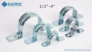 ELECMAN® Steel EMT Straps Two Holes