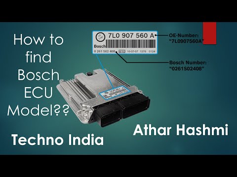 Part of a video titled How to find Bosch ECU Detail?? - YouTube