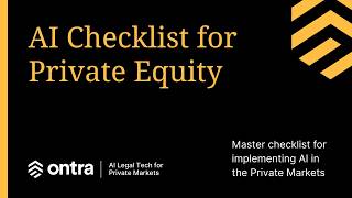 How to Choose AI Tools for Private Equity: 2025 Expert Checklist