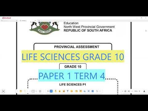 Life Sciences Grade 10 Paper 1 November 2024 Term 4