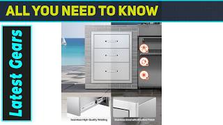 VEVOR Outdoor Kitchen Drawers 18.11 W x 23.23 D x 23.23 H Premium Triple-Access Storage