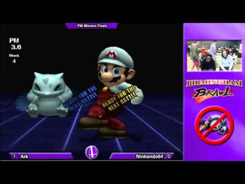 Birmingham Brawl 5 PM Singles WF - Ark (Ivysaur) vs. CRT|NinKenDo64 (Yoshi, Mario)