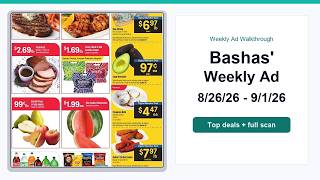 Bashas' Weekly Ad (8/26/26 - 9/1/26) Top 10 Deals