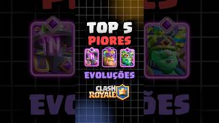 Top 5 PIORES Evoluções #clashroyale #tutoriallan - Deck Guide by Allan Franzotti