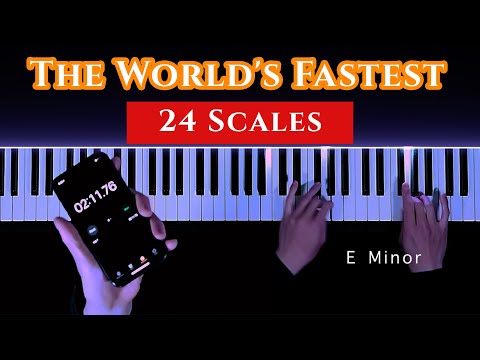 24 Piano Scales in 2 Minutes (Fastest Scales on Youtube)