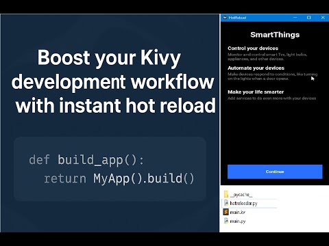 Boost your Kivy development workflow with instant hot reload! Kivy  Hotreload Demo 01