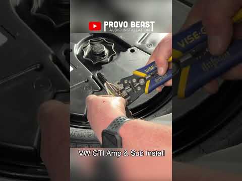 VW GTI / GOLF Amp and Sub Install