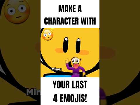 make a character with your last 4 emojis!! 😳💀 #roblox #shorts #video