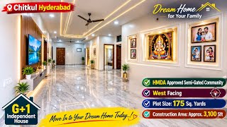 Vd-272 | 🏡 175 Sq. Yards West-Facing Premium G+1 Independent House for