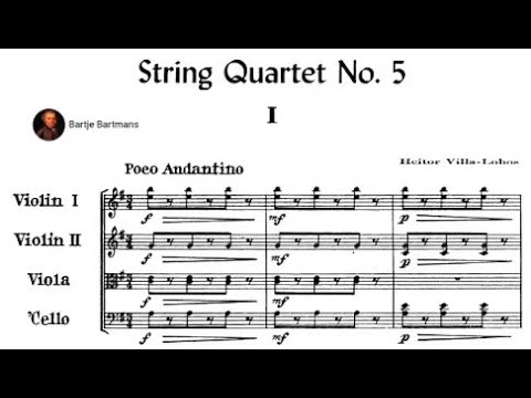 Heitor Villa-Lobos - String Quartet No. 5 (1931) "Quatetor Popular No. 1"