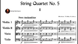 Heitor Villa-Lobos - String Quartet No. 5 (1931) "Quatetor Popular No. 1"