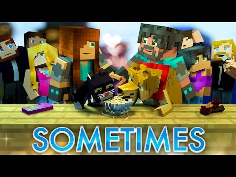 Minecraft Song | ♪ "Sometimes" ♪ | Minecraft Parody Animation Of "Some Nights" By Fun.