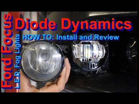 Ford Focus Diode Dynamics LED Fog Lights HowTo: Install/Review