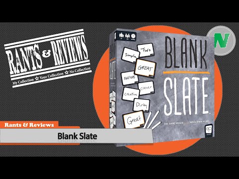 Rants And Reviews: Blank Slate