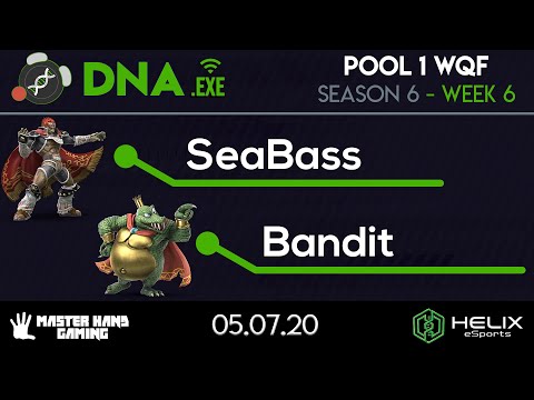 DNA.EXE S6:W6 - SeaBass (Ganon) Vs. Bandit (King K.Rool) - Pool 1 WQF